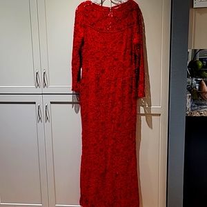 Red Seqiun gown by Marina, size 14